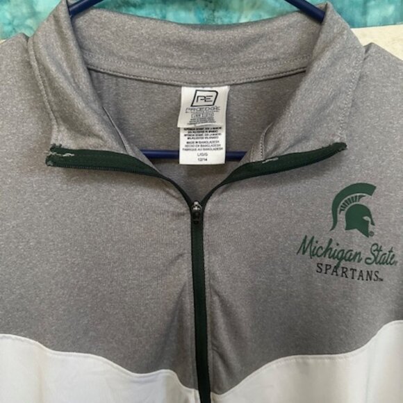 Michigan State Spartans Quarter Zip Men's Large - Picture 2 of 7